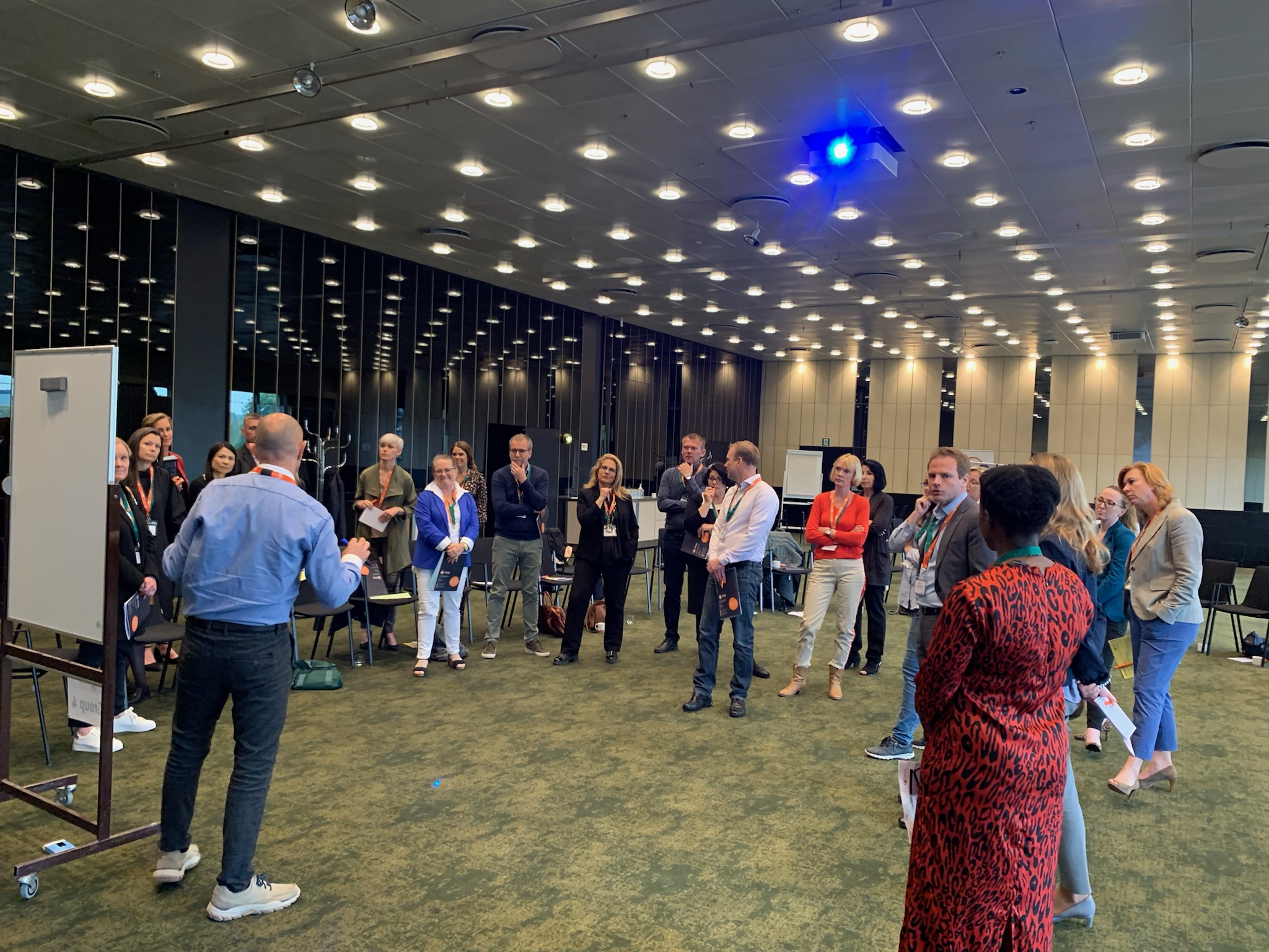 Participants around a flipchart at Learning Futures Copenhagen