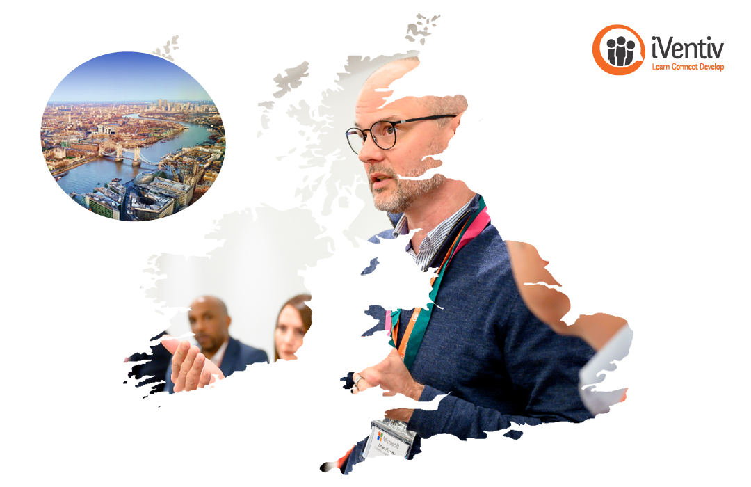 An image of Brian Murphy (Microsoft) leading a session at Learning Futures London '22